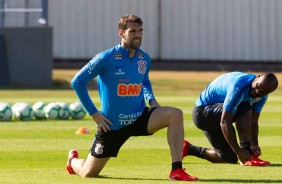 Mauro Boselli no treinamento desta sexta-feira no CT Joaquim Grava