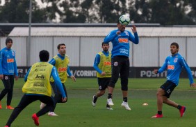 Ralf, Romero e companhia durante treino que prepara a equipe do Corinthians para amistoso