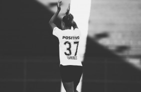 A estreante Tamires marcou gol contra o São Francisco, pelo Brasileirão Feminino