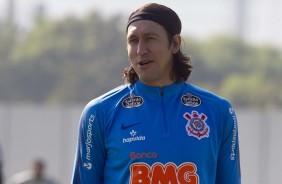 Cássio no treino deste sábado