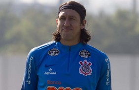 Cássio no treino deste sábado