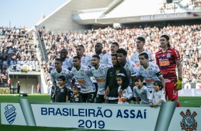 Foto oficial do jogo contra o CSA, na Arena Corinthians, pelo Brasileirão