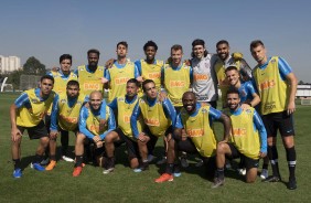 Jogadores do Corinthians treinam nesta sexta-feira