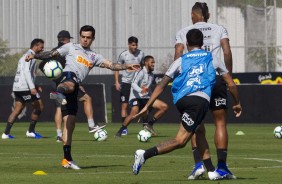 Jogadores no treino deste sbado com foco no CSA pelo brasileiro