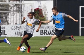 Jogadores no treino deste sbado com foco no CSA pelo brasileiro