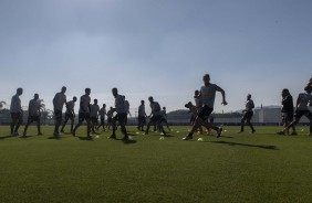 Jogadores no treino deste sábado com foco no CSA pelo brasileiro
