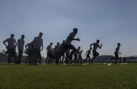 Jogadores no treino deste sábado com foco no CSA pelo brasileiro