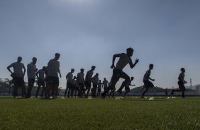 Jogadores no treino deste sábado com foco no CSA pelo brasileiro