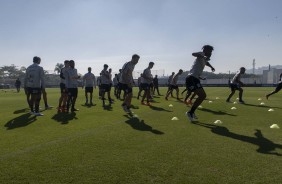 Jogadores no treino deste sbado com foco no CSA pelo brasileiro