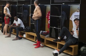 Vestiário antes de Corinthians e CSA, pelo Campeonato Brasileiro