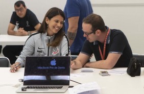 Dia histórico devido a presença da Dra. Ana Carolina Ramos e Côrte no vestiário da Arena Corinthians