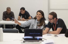 Vestirio antes de Corinthians e CSA contou com a presena da Dra. Ana Carolina Ramos e Crte