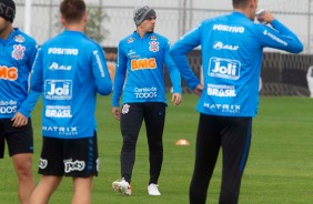 Fagner no CT Joaquim Grava, durante treino desta quarta-feira