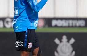 Renê Júnior no treino desta quarta-feira, no CT Joaquim Grava