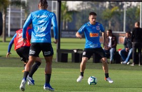 Ramiro no treino nesta quinta-feira no CT Joaquim Grava