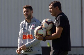 Boselli e Carille no treino após empatar em 1 a 1, contra o Flamengo, pelo Brasileirão