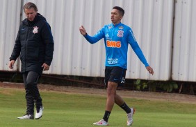 Fessin durante o treino desta sexta-feira no CT Joaquim Grava