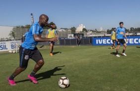 Love no treino desta terça-feira no CT Joaquim Grava