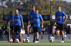 Ramiro e cia. no treino desta terça-feira no CT Joaquim Grava