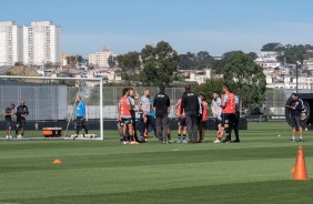 Timão treina após empatar em 1 a 1, contra o Flamengo, pelo Brasileirão