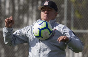 Walmir Cruz no último treino antes do jogo contra o Flamengo, pelo Brasileirão