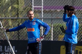 Walter e Cássio treinam após empatar em 1 a 1, contra o Flamengo, pelo Brasileirão