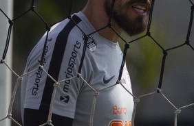 Walter no último treino antes do jogo contra o Flamengo, pelo Brasileirão