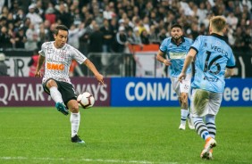 Jadson no jogo contra o Montevideo Wanderers, pela Copa Sul-Americana, na Arena Corinthians