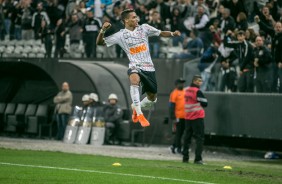 Jovem Pedrinho marcou o segundo gol do Corinthians contra o Montevideo