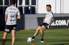 Michel Macedo no treino desta sexta-feira no CT Joaquim Grava