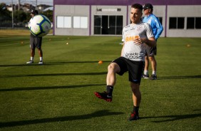 Ramiro no treino desta sexta-feira no CT Joaquim Grava