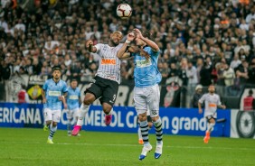 Vagner Love no jogo contra o Montevideo Wanderers, pela Copa Sul-Americana, na Arena Corinthians