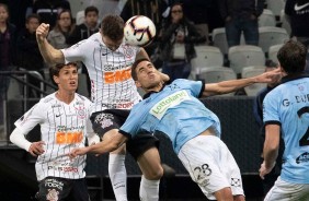 Vital na partida contra o Montevideo Wanderers, pela Copa Sul-Americana, na Arena Corinthians