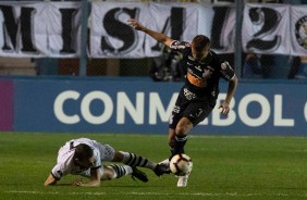 Carlos Augusto no jogo contra o Montevideo, pela Copa Sul-Americana