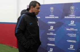 Vestiário antes do jogo contra o Wanderes pela copa sulamericana