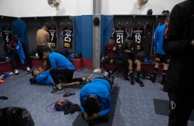 Vestirio antes do jogo contra o Wanderes pela copa sulamericana