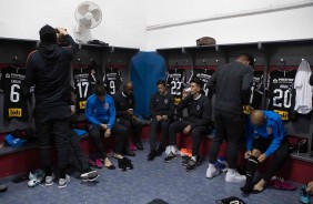 Vestiário antes do jogo contra o Wanderes pela copa sulamericana