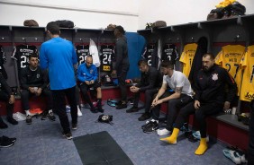 Vestiário antes do jogo contra o Wanderes pela copa sulamericana
