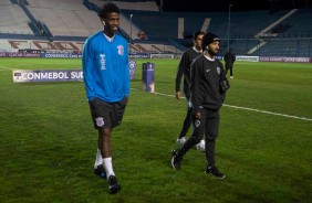 Vestiário antes do jogo contra o Wanderes pela copa sulamericana