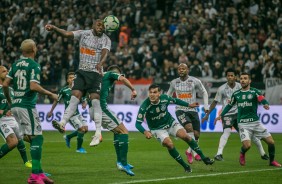 Manoel durante jogo contra o Palmeiras, pelo Brasileiro, na Arena Corinthians