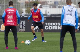 Araos no primeiro treino aps empate com o Palmeiras