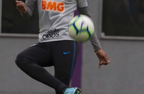 Atacante Gustavo no ltimo treino antes do jogo contra o Palmeiras, pelo Brasileiro