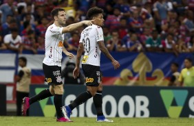 Boselli e Urso no jogo contra o Fortaleza, pelo Campeonato Brasileiro