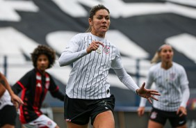 Cacau no jogo contra o Vitria, pelo Campeonato Brasileiro Feminino