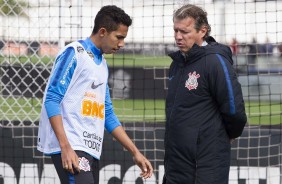 Fessin no primeiro treino aps empate com o Palmeiras