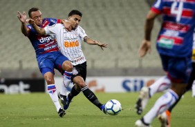 Gabriel no jogo contra o Fortaleza, pelo Campeonato Brasileiro