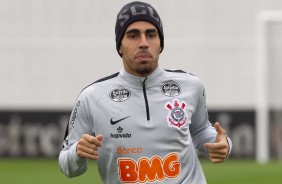 Gabriel no ltimo treino antes do jogo contra o Palmeiras, pelo Brasileiro