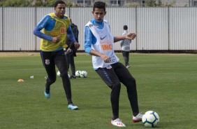 Gustavo no primeiro treino após empate com o Palmeiras