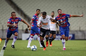 Jovem Pedrinho no jogo contra o Fortaleza, pelo Campeonato Brasileiro