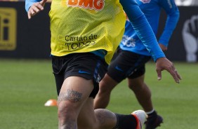 Michel Macedo no primeiro treino aps empate com o Palmeiras